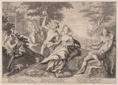 Las vírgenes insensatas se divierten, de la parábola de las vírgenes sabias e insensatas de Jan Saenredam