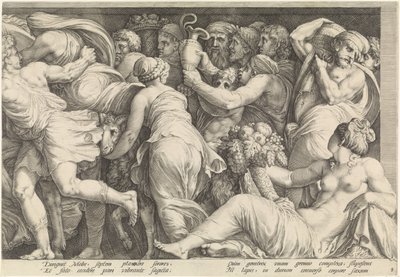 Frisón con el castigo de Niobe (lámina 8) de Jan Saenredam
