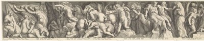 Frisón con el castigo de Niobe de Jan Saenredam