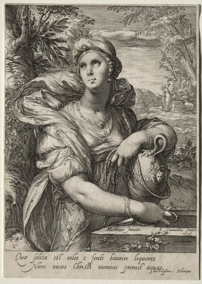Heroines of the New Testament:  The Woman of Samaria de Jan Saenredam