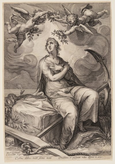 Esperanza, de Tres Virtudes Cardinales de Jan Saenredam