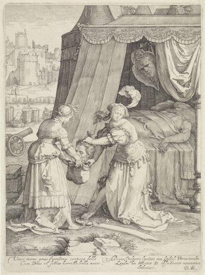 Judit con la cabeza de Holofernes de Jan Saenredam