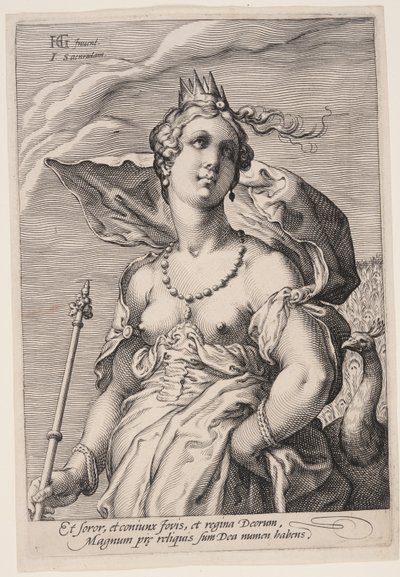 Juno, de Tres diosas de Jan Saenredam