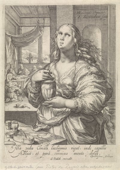 María Magdalena Mujeres famosas del Nuevo Testamento (título de la serie) de Jan Saenredam