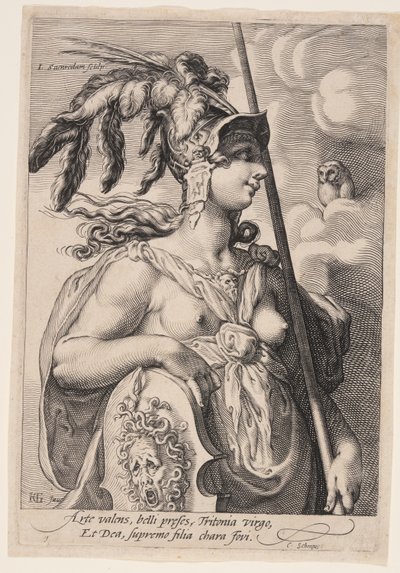 Palas Atenea, de Tres Diosas de Jan Saenredam
