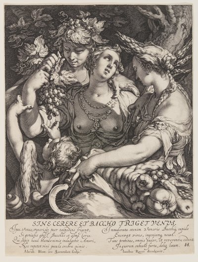 Sine Cerere y Baccho Friget Venus de Jan Saenredam