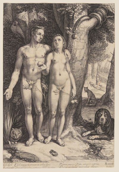 La tentación del hombre de Jan Saenredam