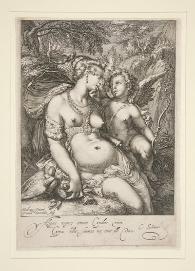Venus y Cupido de Jan Saenredam