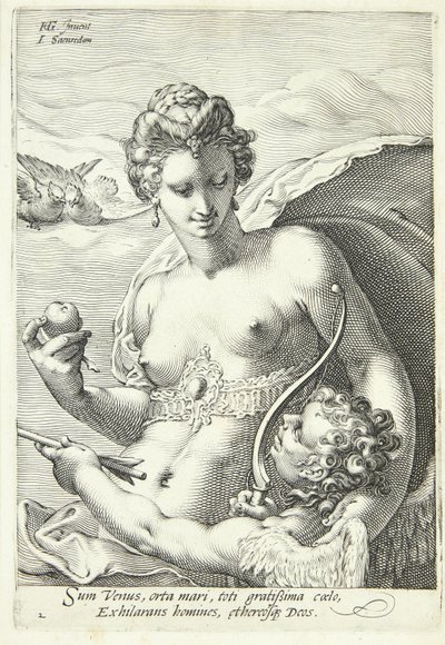 Venus y Cupido de Jan Saenredam