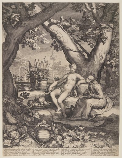 Vertumnus y Pomona de Jan Saenredam
