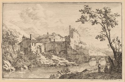 Casas al Lado de un Río de Jan Smees