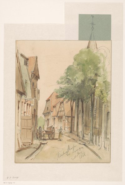 Vista de la Kirchenstrasze en Lingen de Jan Striening