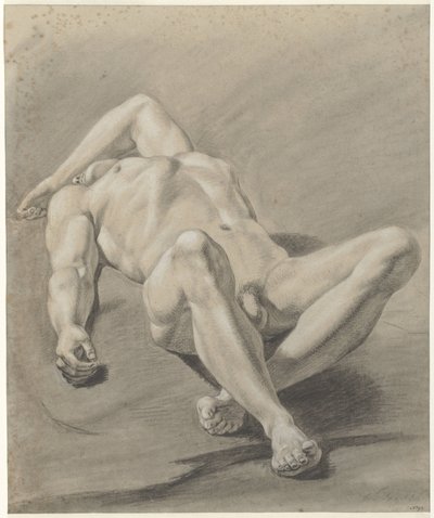 Desnudo masculino recostado de Jan Swart