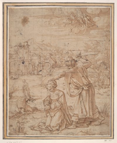 Decapitación de Santa Bárbara de Jan Swart Van Groningen