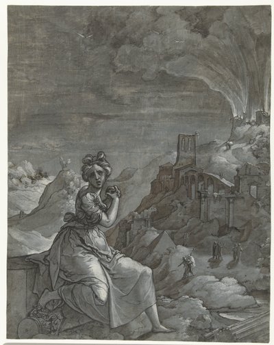 Cassandra llora la caída de Troya de Jan Swart Van Groningen