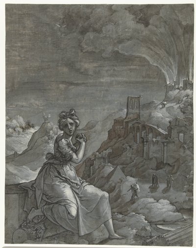 Casandra llora la destrucción de Troya de Jan Swart Van Groningen