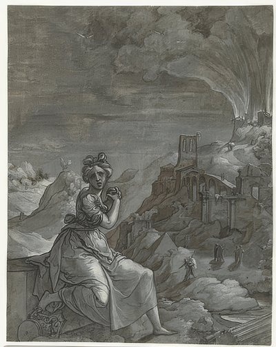 Casandra lamenta la caída de Troya. 1550-55 de Jan Swart Van Groningen