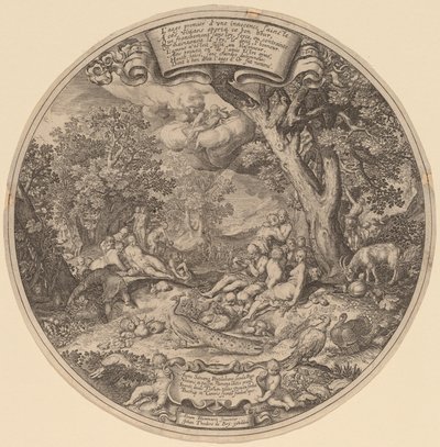 La Edad de Oro de Jan Theodor de Bry after Abraham Bloemaert after Nicolaes