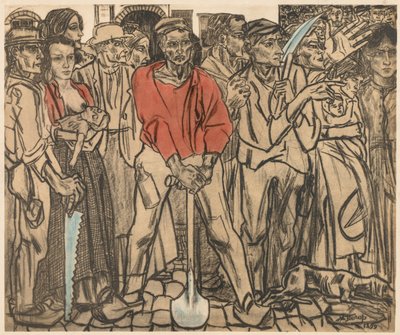 Un grupo de obreros de Jan Theodore Toorop