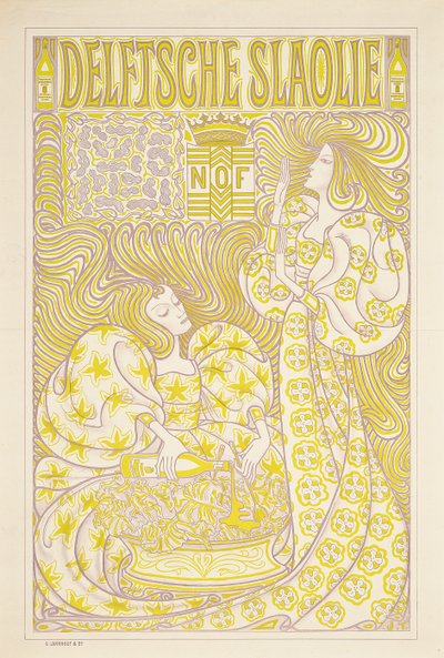 Un cartel publicitario para el aceite de ensalada Delft, 1894 de Jan Toorop