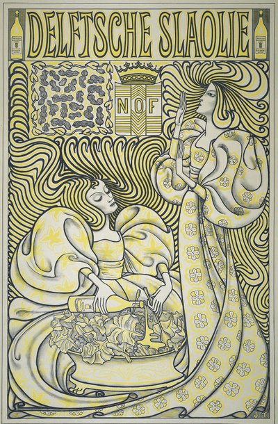 Póster para Aceite de Ensalada Delft, pub.1894 de Jan Toorop