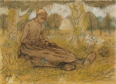 Joven en primavera de Jan Toorop
