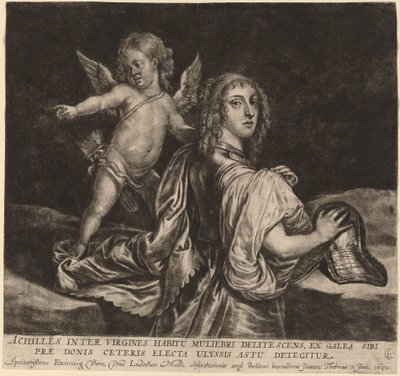 Aquiles como Pirra con Cupido de Jan Thomas