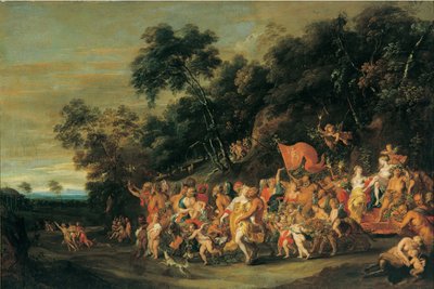 El triunfo de Baco, c.1650 (óleo sobre lienzo) de Jan Thomas van Ieperen