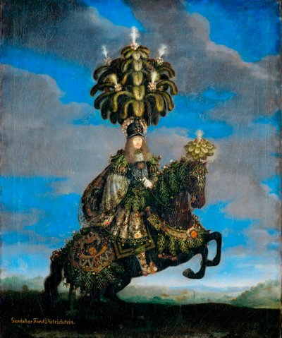 "Portrait de Ferdinand Joseph (1636-1698), prince de Dietrichstein, Gundakar de Dietrichstein en costume de ballet equestre" (Gundakar, príncipe Dietrichstein (1623-1690) en traje de ballet a caballo) Peinture de Jan Thomas van Ieperen (1617-1678) de Jan Thomas van Ieperen