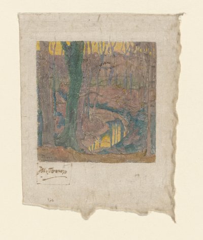Hayas calvas a lo largo de un arroyo
En el bosque (título original)
Le bois hivernal (título original) de Jan Toorop (signed by artist)