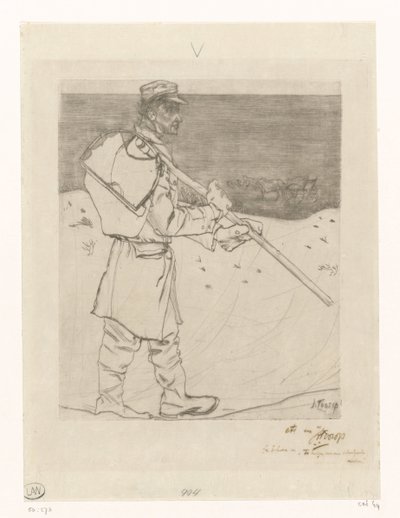 Pescador de conchas con red en la playa cerca de Katwijk aan Zee
El mariscador (título original) de Jan Toorop (signed by artist)