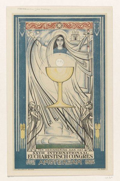 Cartel del Congreso Eucarístico Internacional, 1924 (título de la serie) de Jan Toorop