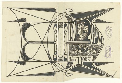Diseño de banda para: Henri Borel, Un sueño, 1899 de Jan Toorop