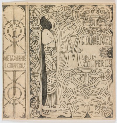 Diseño de encuadernación para: Louis Couperus, Metamorfoze, 1897 de Jan Toorop