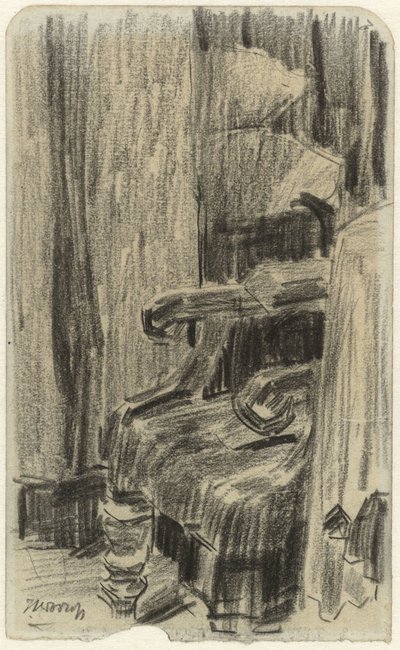 Sillón con cortinas parciales de Jan Toorop
