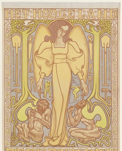 La tierra de Hooge. Beekbergen (título en el objeto) de Jan Toorop