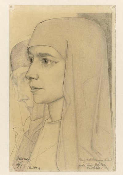 Retrato de Treesje Westermann, Madre Teresa Huf de Betania de Jan Toorop