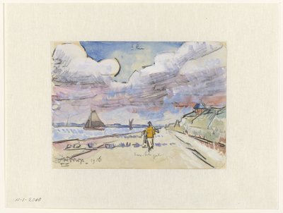 Carretera a lo largo del canal de Jan Toorop