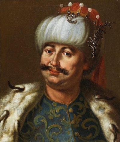 Juan III Sobieski, Rey de Polonia, vestido como un sultán otomano de Jan Tricius
