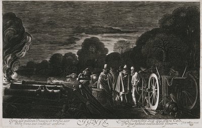 Los Cuatro Elementos, Fuego (Ignis), c. 1614-1622 (grabado) de Jan Van de II Velde