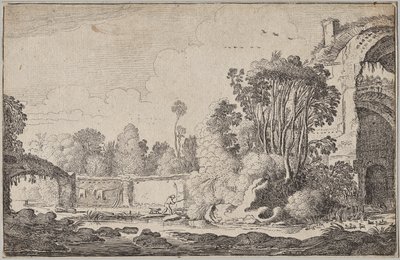 Landscapes, part III: Roman Ruins in Wooded Surroundings de Jan Van de Velde