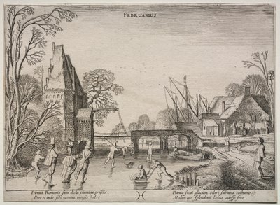 Los doce meses: Febrero de Jan Van de Velde