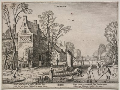 Los doce meses: Enero de Jan Van de Velde