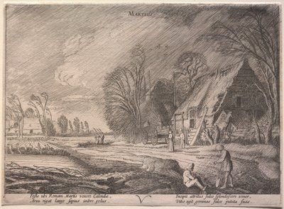 Los doce meses: Marzo de Jan Van de Velde