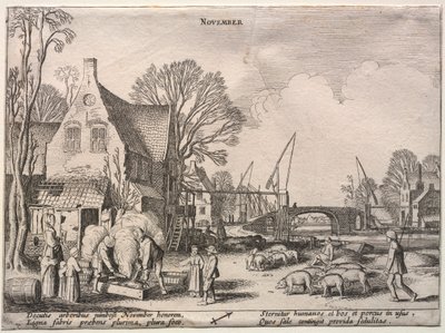 Los Doce Meses: Noviembre de Jan Van de Velde