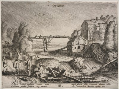 Los doce meses: Octubre de Jan Van de Velde