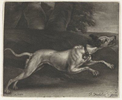 perro corriendo de Jan Verkolje (I)