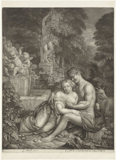 Vertumnus en Pomona de Jan Verkolje (I)