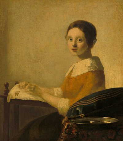 La Encajera, c. 1925 de Johannes Vermeer