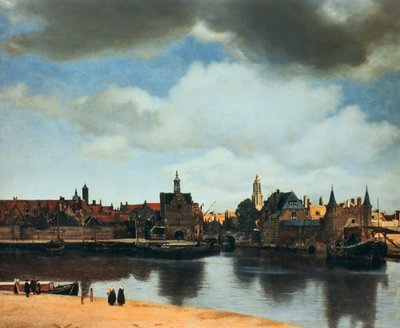 Vista de Delft, Países Bajos, después del incendio, c. 1658 de Jan Vermeer van Delft